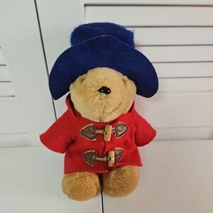 Vintage Sears Paddington Bear 9" Plush Toy Stuffed Animal with Felt Hat & Jacket